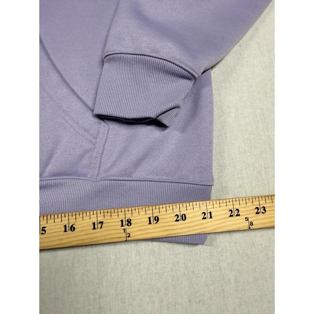 Under Armour‎ UA Hoodie Sweatshirt Loose Youth Girls Sz XL Purple Logo Fleece